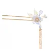 Hair Clips Girls Flower Stick Women Tassel Hairpins Pearls Side Retro Custom Forks Headpieces Accessories Wedding Jewelry