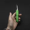 Mini Portable Knife 440 Black Blade Aluminium uchwyt CNC Pierścień Pendant Dekoracja Unboxing Express Express narzędzie