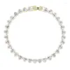 Urok Bracelets 2023 Masowe złoto Plane Micro Pave Clear Cz White Emalid Serce w kształcie serca łańcuch bransoletki Bransoletka Bransoletka dla kobiet