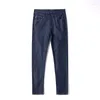 Jeans para hombres 2023 Primavera Verano Untr Tin Top Estilo clásico Hombres Negocios Casual Azul claro Stretch Algodón Denim Pantalones masculinos