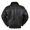 Мужская кожаная куртка из искусственной кожи, куртка-бомбер, пилот ВВС США, A2, зимняя стеганая винтажная куртка Letterman с мехом в стиле панк, мотоцикл в стиле милитари 230906