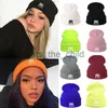 Beanie/Skull Caps 2022 New Fashion Knitted Hats for Women Embroidery NY Beanie Hat Winter Warm Men Hats Unisex Beanies Skullcap Caps Hip Hop x0907