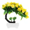 Decoratieve bloemen Kunstmatige ingemaakte nepbloem Ornament Desktop Versieren Buitenplanten Bonsai Boom Plastic Kantoor