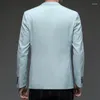 Męskie garnitury najlepsi mężczyźni na wiosenny koreański trend Trend Slim Fit Blazers marka odzież męska Kurtki Business Casual Dress