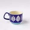 Kubki Vintage Travel Coffee Cups Modna druk Ceramiczny Kreatywny japoński kubek Kawaii Milk Mub śniadanie Tazas Cute