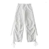 Pantalon femme Weirdo Baggy Cargo Parachute Y2K Oversize Lâche Noir Blanc Rouge Gris Femmes Streetwear Taille Basse Pantalon Large