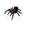 ElectricRC Animals Electronic pet Remote Control Simulation tarantula Eyes Shine smart black Spider 4Ch Halloween RC Tricky Prank Scary Toy gift 230906