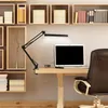 مصابيح طاولة مصباح المكتب LED مصباح Dimmable المرن المشبك ذراع الأرجوحة لقراءة Office 3 السطوع منزل الإضاءة الإضاءة الإضاءة