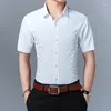 Camicie eleganti da uomo di alta qualità per uomo estate moda coreana gioventù camicia da uomo casual slim fit solido taglie forti abbigliamento 6xl