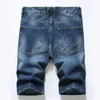 Jeans pour hommes 2023 Mode d'été Coton Shorts décontractés Hommes Ripped Court Marque Vêtements Respirant Denim Mâle 30-40