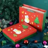 Geschenkpapier, Weihnachtsbox, Schleife, Himmel und Erde, Deckel, leer, kreativ, rot