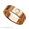 Luxury Love Ring Wedding Band Woman Plated Gold Rings Silver Rose Gold Color Par 4mm Engagements Rings Simple No Fade Modern fashionabla smycken