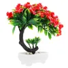 Decoratieve bloemen Kunstmatige ingemaakte nepbloem Ornament Desktop Versieren Buitenplanten Bonsai Boom Plastic Kantoor