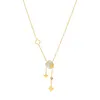 Nytt populärt White Shell Clover -halsband med Tassel for Women Gift