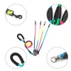 Colliers pour chiens Laisses Rainbow Multi Dogs Laisse Nylon Amovible Pet Lead Poignée en mousse 1 laisse pour 2 ou 3 ou 4 chiens Corde de traction ronde Fournitures pour chiens 230906