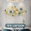 Horloges murales Horloge Design moderne Décoration chinoise Lumière Luxe Creative Quartz Atmosphère muette