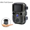 Câmeras de caça Mini Trail Game Camera Night Vision 1080P 12MP Câmera de caça à prova d'água Outdoor Wild po traps com IR LEDS Alcance de até 65 pés 230907