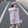 Down Coat Winter warm White down Jacket toddler Girls Coat Waterproof Hooded clothes Children Outerwear Clothing 5-14Y R230905