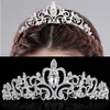 2019 luksusowe eleganckie kryształowe nakrycia głowy ślubne kobiety Tiaras biżuteria do włosów ozdoby włosa na panna młoda Wedding Hair Akcesoria 228h