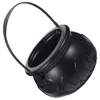 Gift Wrap Halloween Themed Decorations Large Size Witch Bucket Plastic Round Basket(Black)