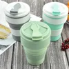 Tasse à café en Silicone, tasse à thé Portable résistante à la chaleur, légère et étanche, accessoires de voyage au bureau