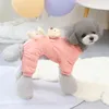 Vestuário para cães Pet Quatro Pernas Suéter Quente Algodão Acolchoado Roupas Teddy Bear Boneca Bodysuit Chegada Jaqueta de Tempo Frio