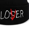 Beanie / Skull Caps 1pc Unisex PERDEDOR Bordado Sombrero cálido Moda suave Hip Hop Invierno Cálido Sombrero de punto x0907