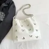 Borse da sera Borsa a tracolla a secchiello da donna dolce Borsa a tracolla femminile di grande capacità in pelle pu da donna sotto le ascelle