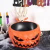 Autres fournitures de fête d'événement Halloween électrique jouet bonbons bol avec saut crâne main effrayant yeux fête décoration effrayante crâne hanté bol KTV bar horreur accessoire 230906