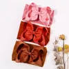 헤어 액세서리 1pcs Born Girl Boy Ribbon Bows 밴드 베이비 헤드 밴드 넓은 터번 유아 머리띠 도매 선물