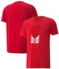 Uniforme oficial da equipe F1 para homens e mulheres fãs uniforme de corrida plus size personalizado camiseta de secagem rápida
