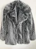 Futra kobiet sztuczne futro Wysokiej jakości płaszcz futra kobiet 2023 Zima grubsza ciepła puszysta luksusowe złote srebrne lis fur