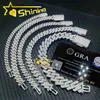 Pass Diamond Tester 925 Sterling Zilver Hip Hop 10mm 2 rij ontwerp Iced Out Vvs Moissanite Diamond Miami Cubaanse schakelarmband Wpcct