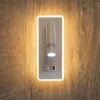 Lampa ścienna światła LED Nowoczesna sypialnia z podwójnym kolorem odczytu nocna