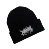 Beanie / Skull Caps Luxo Mulheres Homens Inverno Beanies Chapéus Gótico Rua Punk Malha Bonnet Caps Algodão Moda Mantenha Quente Skullies Beanies Chapéus X0907