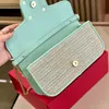 Weaving Flap Messenger Bag Designer Handbag Women Shoulder Crossbody Bags Fashion Letter Gold Hardware Buckle Woven Wallet Hasp Clutch High Quality