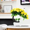 Decoratieve bloemen Kunstmatige ingemaakte nepbloem Ornament Desktop Versieren Buitenplanten Bonsai Boom Plastic Kantoor