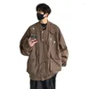 Erkek Ceket Pilot Ceket Amerikan Vintage Casual Hardigan Büyük Beyzbol Forması Çin-Şık Hip Hop Çift İş Giysileri