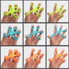 Finger Grip Silicone Ring Oviter Antistress Resistance Band Fitness Bår 3 nivåer Finger Sensory Toy for Autism ADHD