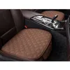 Housses de siège de voiture universelles, 3 pièces/ensemble, tapis de protection avant et arrière, coussin de chaise antidérapant, marron, haute qualité