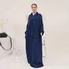Vêtements ethniques Casual Musulman Femmes One Piece Foulard Hijabs Abaya Jilbab Islamique Turquie Simple Pratique avec Robe Foulard Robe Lâche