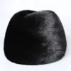 BeanieSkull Caps Winter Unisex Top Real Mink Fur Bomber Hat Male Genuine Marten Head Warm BlackBrown Gift For parent Gorras 230907