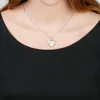 Chaînes Belle Coeur Pendentif Collier Pour Femmes Cadeau Soeur Charme Fleur Filles Sis Bijoux Amitié