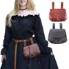 Sacs de taille Sac Vintage à la mode Style Renaissance imperméable Faux cuir ceinture de ceinture pour femmes médiévale Cosplay Prop Fanny 230906