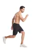 Pantaloncini da uomo Allenamento Fitness Lunghezza al ginocchio Traspirante Jogger Training Palestra Bodybuilding Nero Tempo libero Corsa