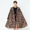 Regnrockar leopard tryck kvinnor vattentät regnkläder kvinnliga damer flickor regn kappa dike poncho mantel chubasqueros mujer