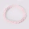Fio à venda! Pulseira de pedra natural pulseira 8mm rosa contas charme masculino feminino moda jóias aproximadamente 19cm
