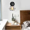 Lampada da parete vintage industriale E27 paralume in ferro gabbia sconce moderna apparecchio di illuminazione per interni per loft soggiorno decorazioni per la casa