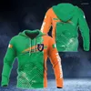 Hoodies masculinos personalizar irlanda emblema roupas esportivas unisex solto moda sweatshirts homens e mulheres roupas casuais oversized streetwear