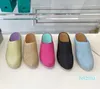 Fluffy toffel Sabot Knit Slide Linen Clogs Mule Flat Heel Clodes Toe Slipers gummilid